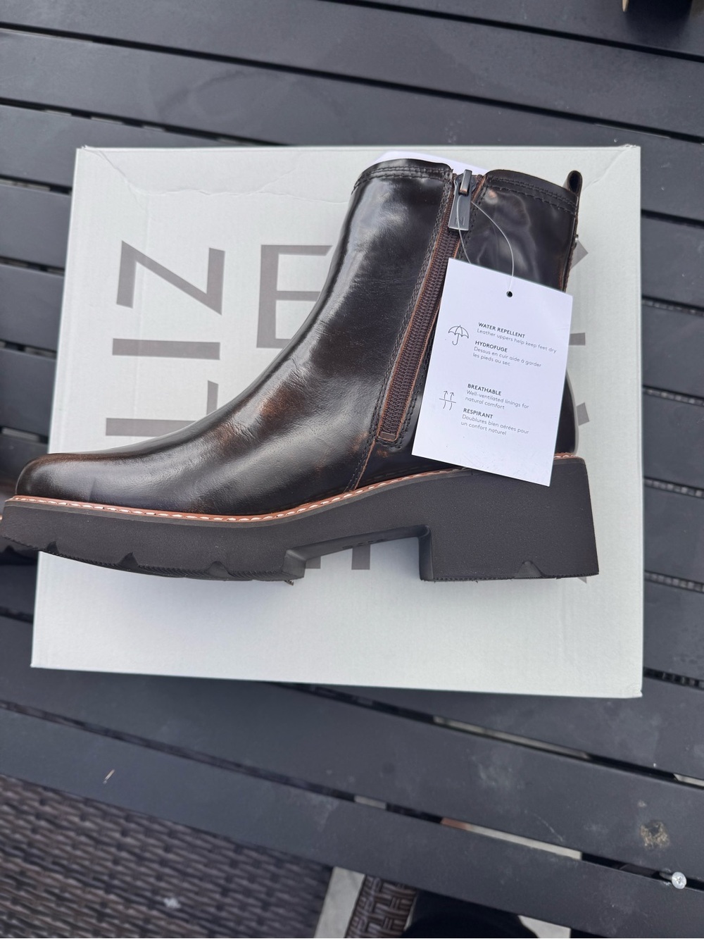 Women’s Leather Side-Zip Ankle Boot - Dark Brown